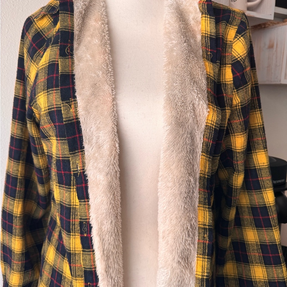 Checkered Teddy Button Up - Picture 7 of 9